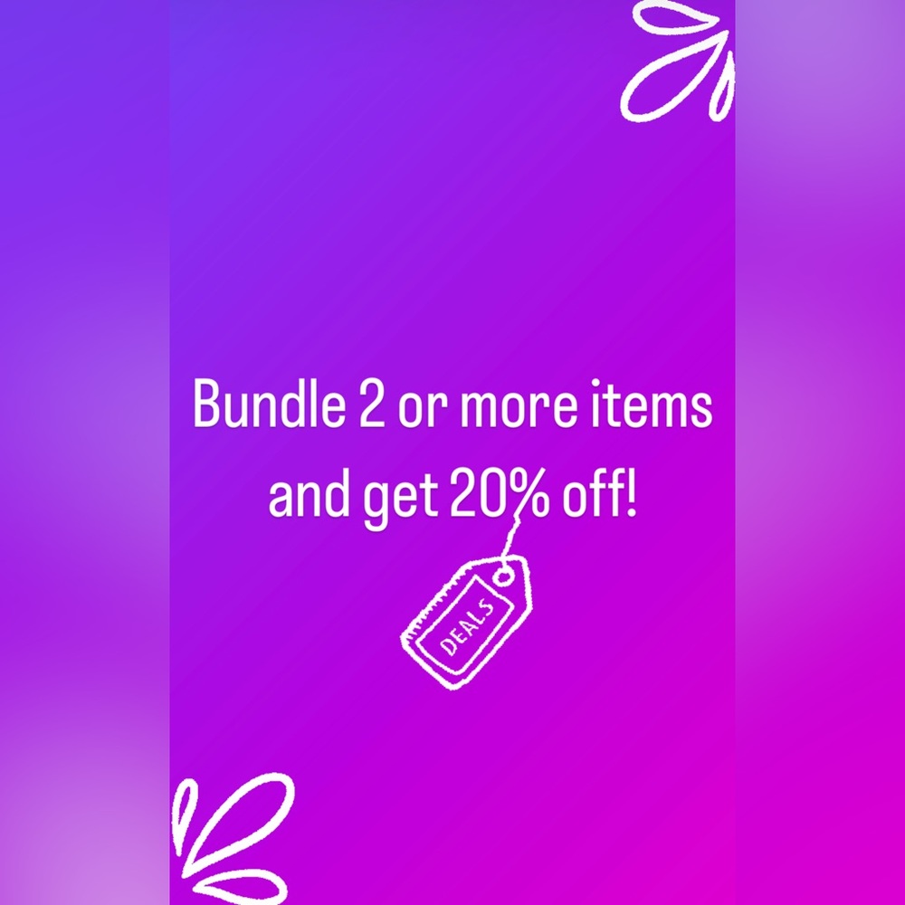 ⭐️ Bundle 2 or more items and get 20% off! ⭐️
